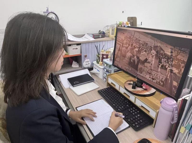   第二党支部“云观抗战展，书信寄哀思”活动